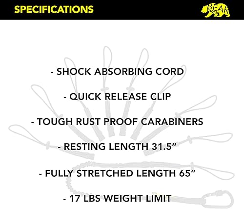 Miniatura 4 de BearTOOLS Cordón de seguridad intercambiable para herramientas intercambiables, hebilla desmontable, kit de protección de conexión de múltiples