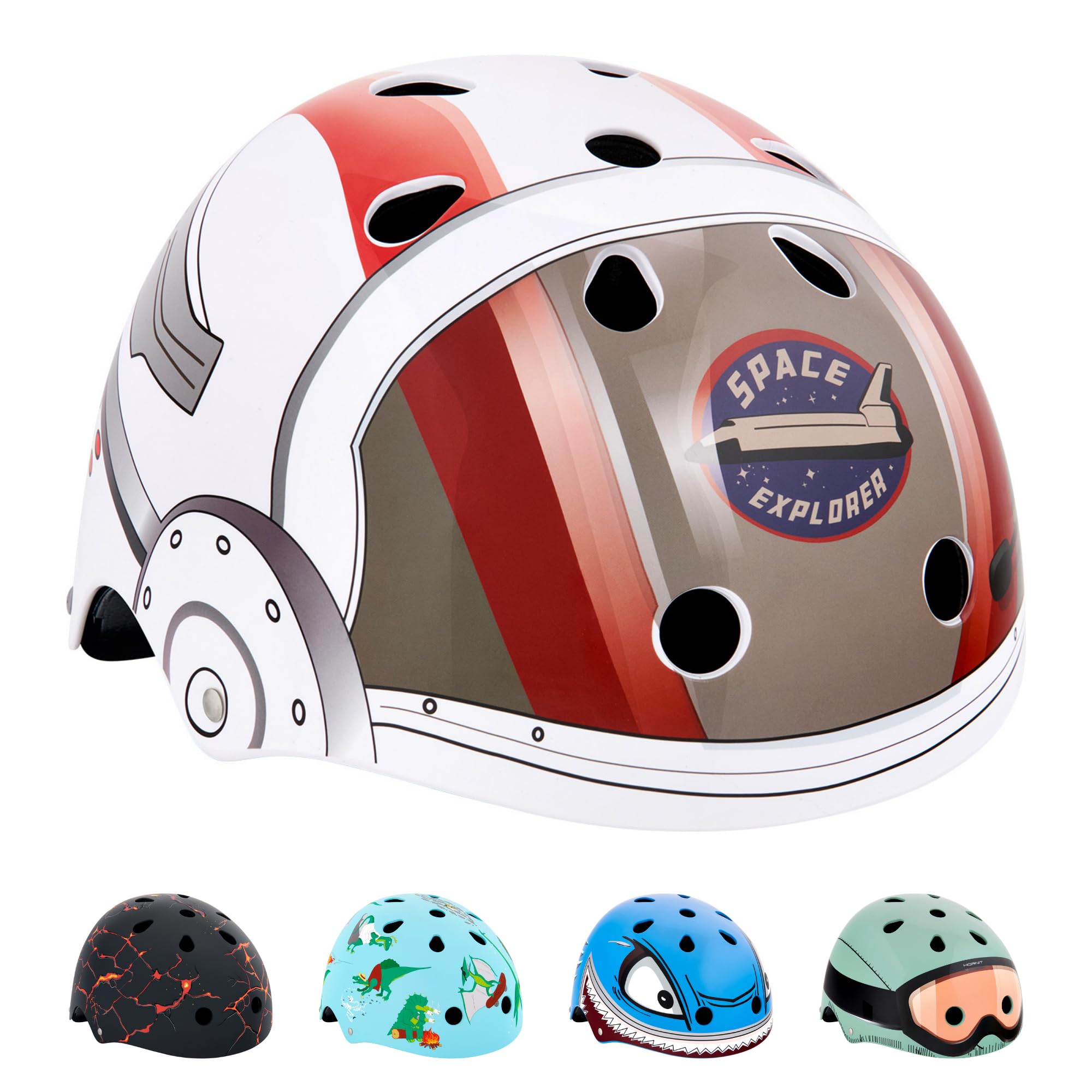 Hornit Kids Bike Helmet for Skateboard, Skating, Scooter, BMX and Multi-sport Activities