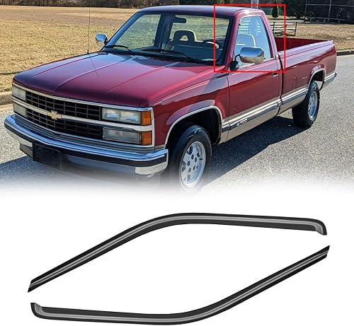 Miniatura 373 de Viseras de ventana para Chevrolet (Chevy) Express/GMC Savana 1996-2025, protectores de lluvia, deflector de sombra de ventilación, humo oscuro