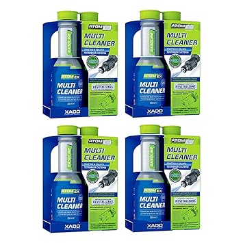 Atomex Multi Cleaner - Fuel System Injector Cleaner, Treats 10-15gal. of Gasoline Fuel - Cleans Injector Nozzles, Inlet Valves and Combustion Chamber (Bottle, 250ml)