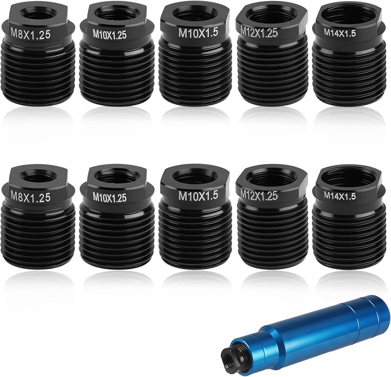 Kit de Adaptadores para Manopla do Câmbio BlinkAutor com Roscas M10, M12, M14 e M8 – 10 Unidades