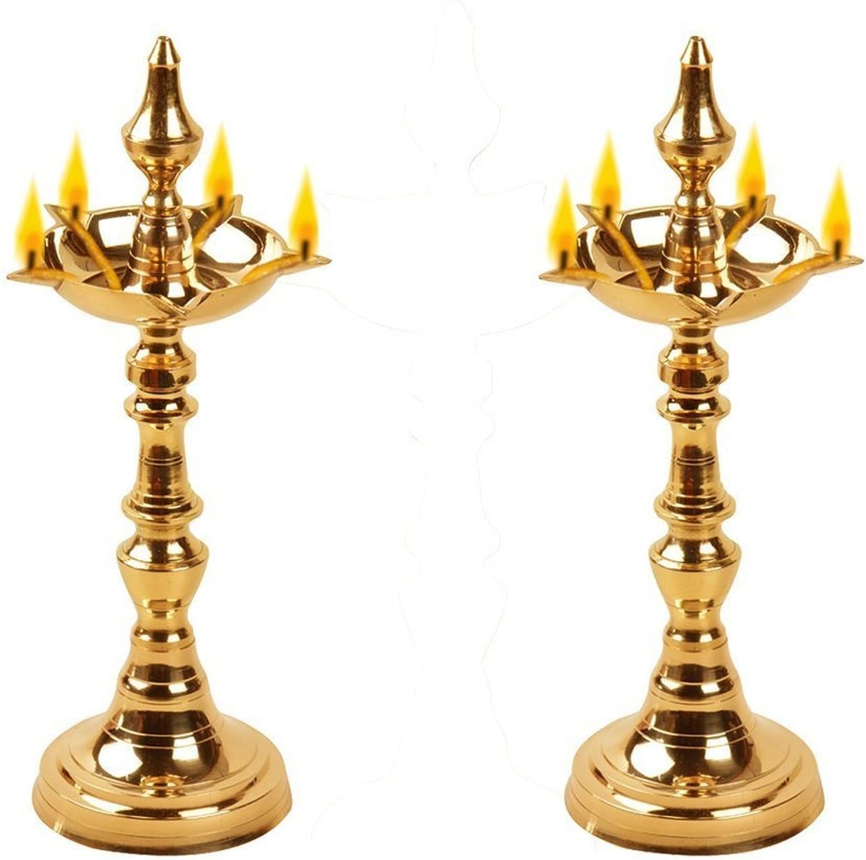 Aashita Creations White Twisted Long Cotton Wicks Lambi Double Diya Batti Rui Batti for Pooja (Pack of 100 x 12 Packet,1200 Wicks) Akhand Jyot Batti