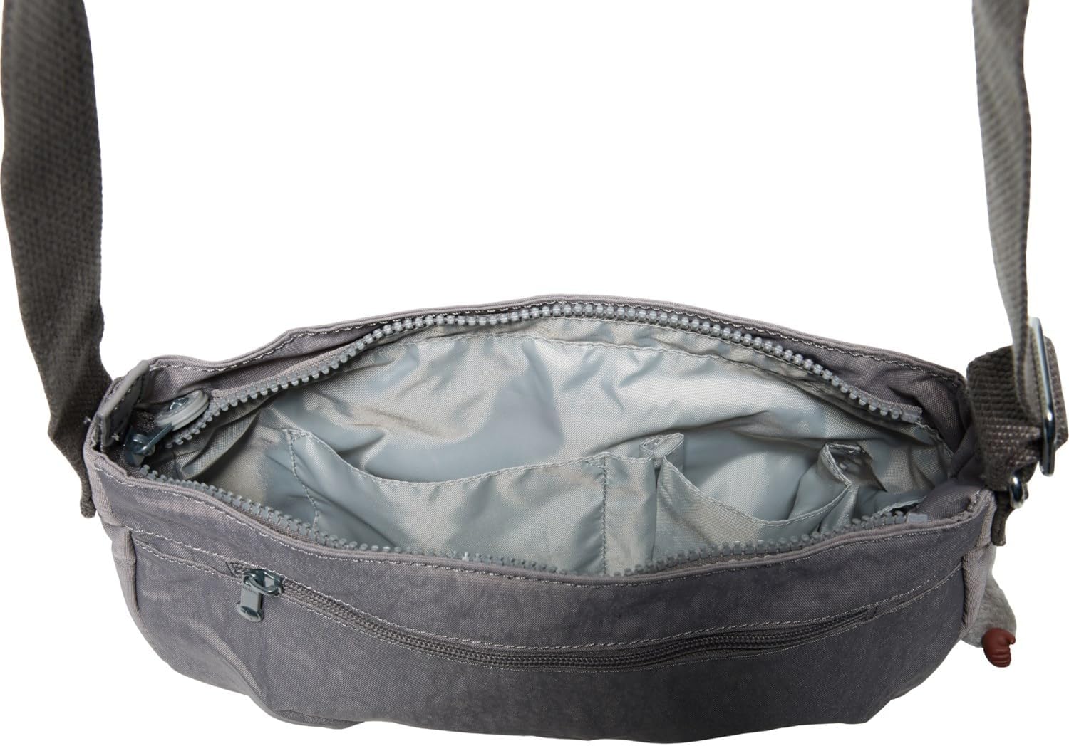 Kipling Syro Crossbody Bag Cool Grey Tonal - Image 4