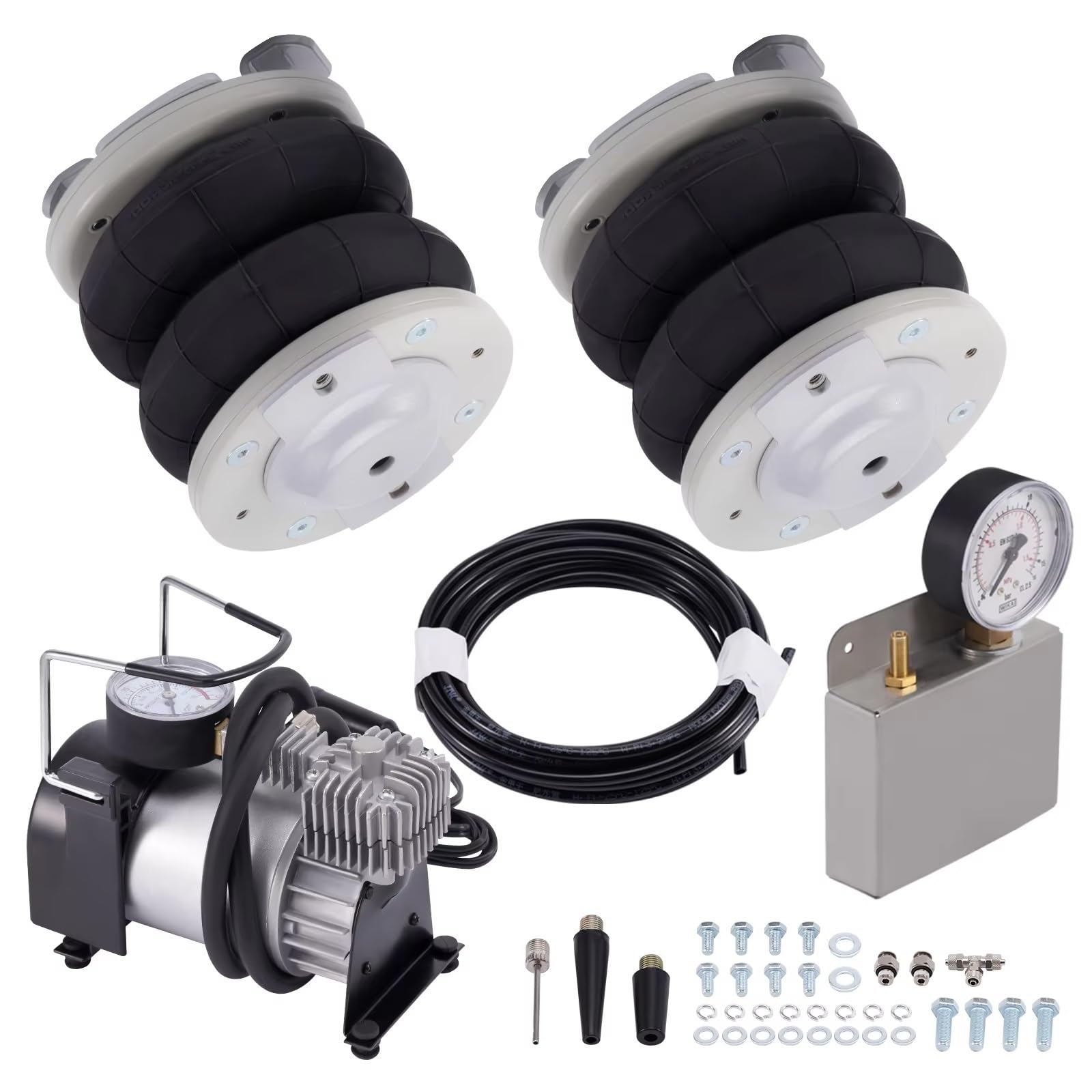 Pneumatique Suspensions Kit D'assistance Sac À Soufflet Suspension Pneumatique Avec Compresseur Camping-car Pour Citroen Pour Jumper 1994-2023