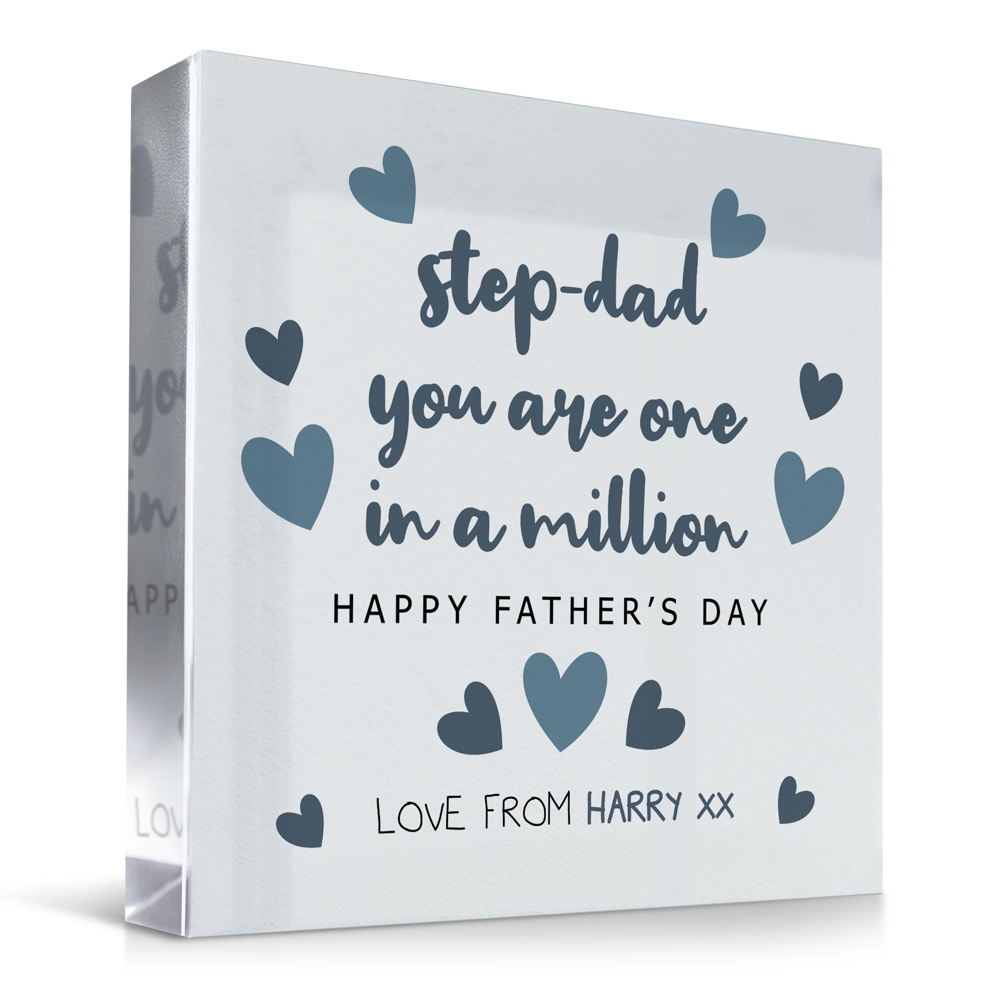 Red Ocean STEP DAD GIFT For Fathers Day Personalised Gift For Step Dad Thank You Gifts For Stepdad Fathers Day Gift For Stepdad From Daughter Son Keepsake