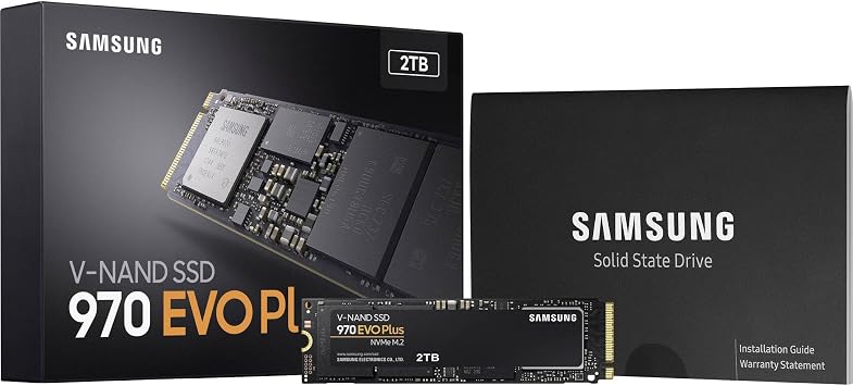 Samsung 970 EVO Plus 2 TB PCIe NVMe M.2 Internal Solid State Drive SSD MZ-V7S2T0