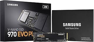 Samsung 970 EVO Plus MZ-V7S2T0BW M.2 NVMe Internal Solid State Drive, 2TB, Up to 3500MB/s Sequential Read