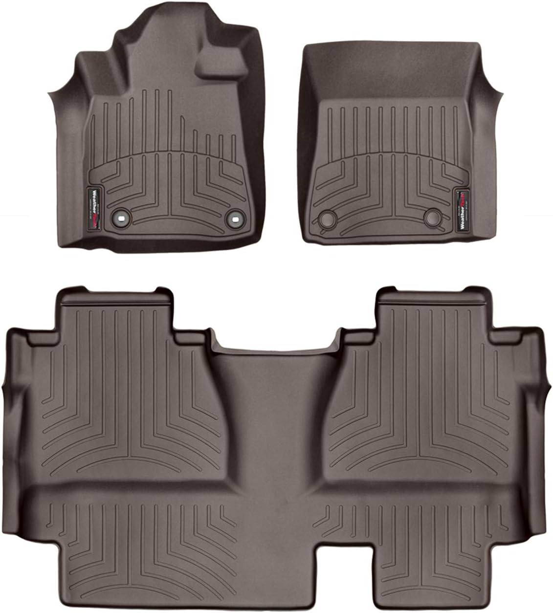 WeatherTech Custom Fit FloorLiners for Toyota Tundra - 1st & 2nd Row (444081-440939), Black