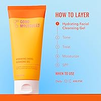 Vista 5 de Good Molecules Gel Limpiador Facial Hidratante - Jabón para la Cara con Agua de Rosas y Extractos de Piña para Iluminar, Limpiar e Hidratar
