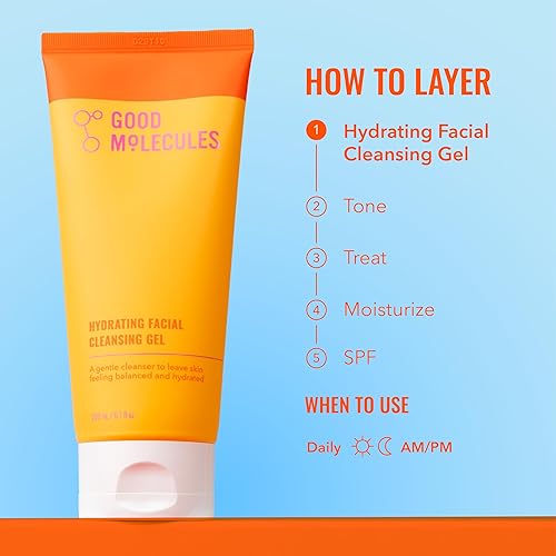 Miniatura 5 de Good Molecules Gel Limpiador Facial Hidratante - Jabón para la Cara con Agua de Rosas y Extractos de Piña para Iluminar, Limpiar e Hidratar -