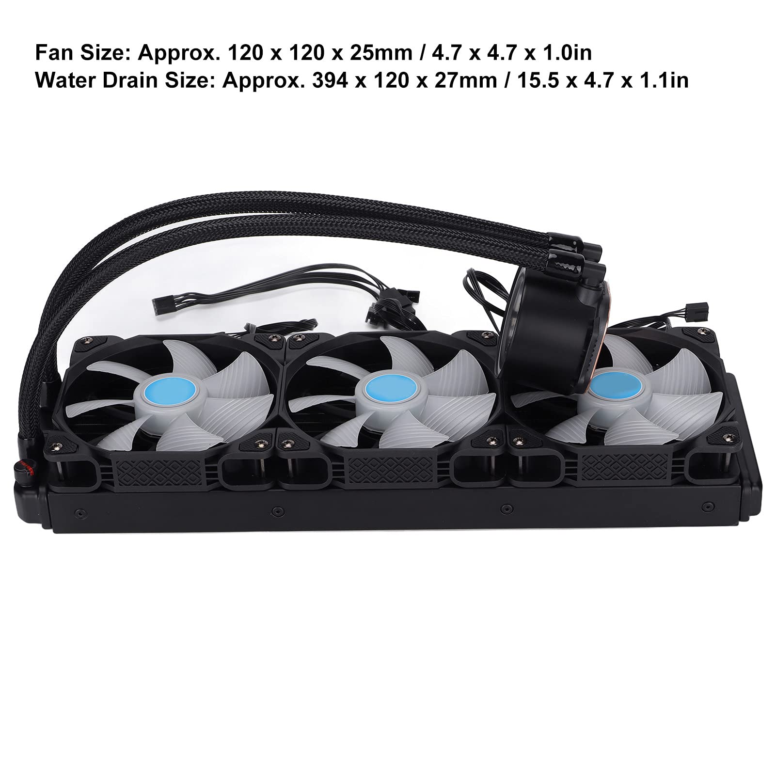 Aramox Kit de Refrigeración Líquida para CPU, Ventilador de 120mm