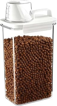 2300ml Dog Food Storage Container transparent, Pet Food Storage Container, Dog Foods Containers for Dry Foods, DOG Biscuit Containers Moisture-Proof for Pets Animal Dry Treat