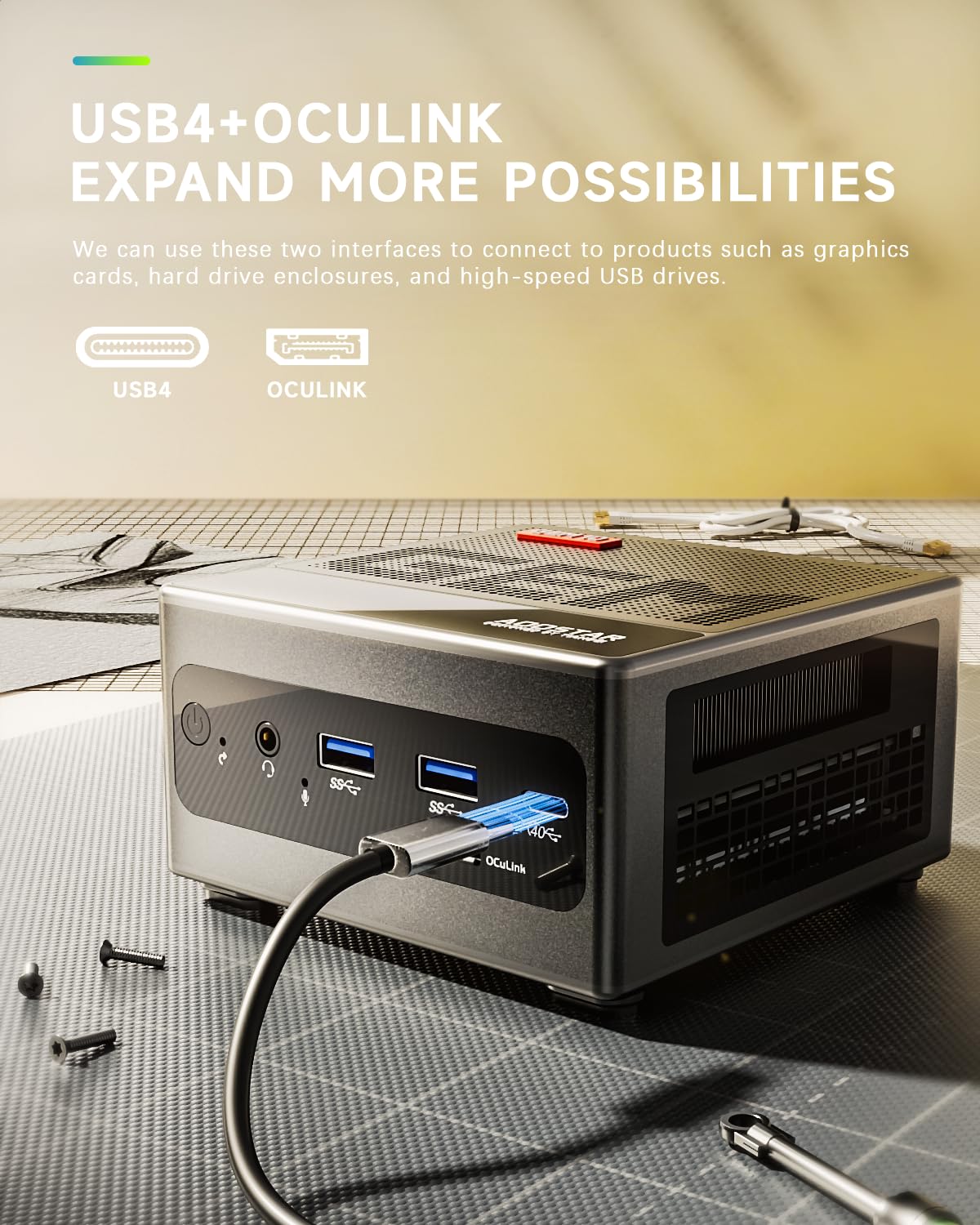 Amazon.com: AOOSTAR GEM10 Mini PC, AMD R7 6800H (8C/16T, up to 4.7