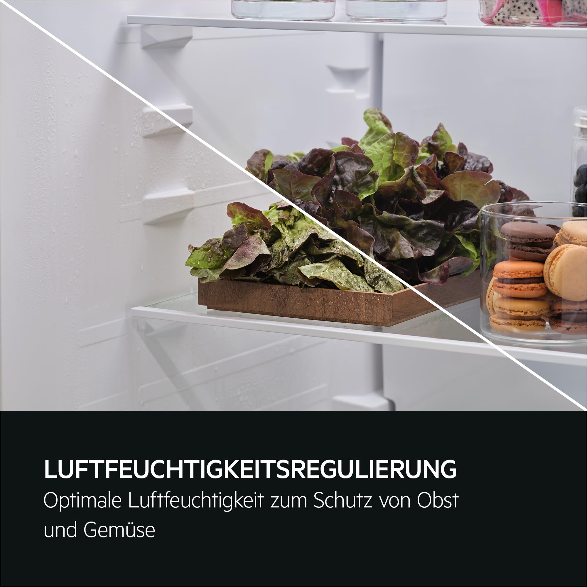 AEG Einbau-Kühl-Gefrier-Kombination 178cm, Serie 5000 ColdSense: schnelle Temperatur-Wiederherstellung, Kühlen 198L, Gefrieren 73L, LowFrost, LED-Display, Schnell-Gefrieren, Schlepptür, OSC5S183ES