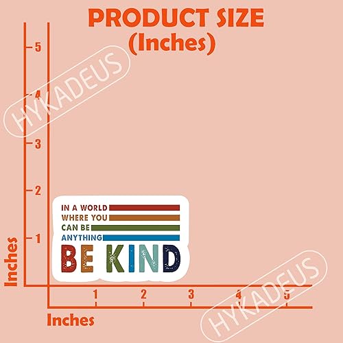 Miniatura 2 de (3 piezas) en un mundo donde puedes ser cualquier cosa ser amable, calcomanías motivacionales inspiradoras, calcomanías de vinilo impermeable para