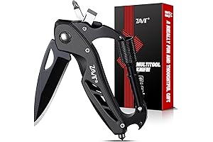 Multitool Carabiner with Key Knife for Self Defense