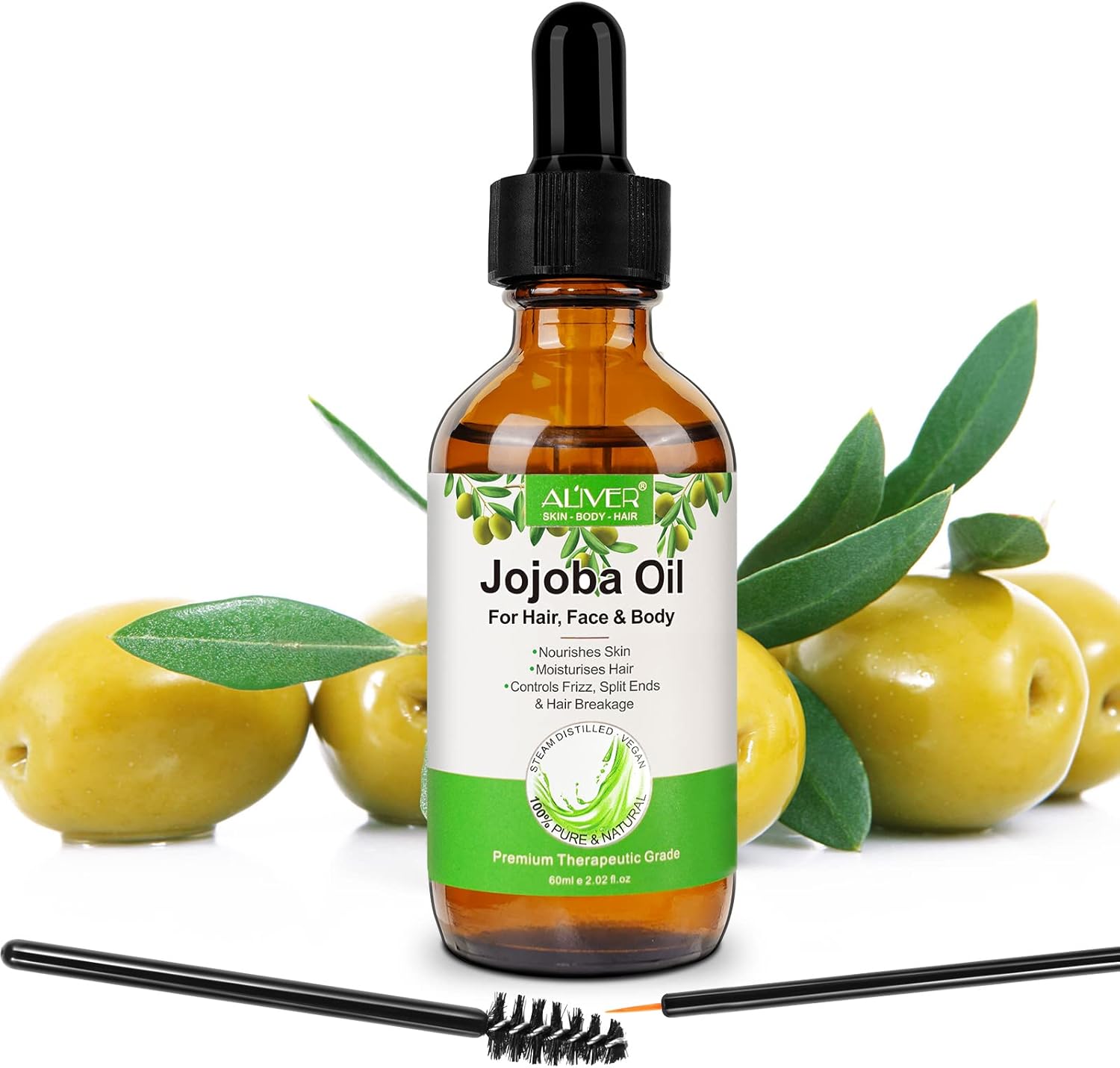 Huile de jojoba pour la croissance des cheveux ,Huile de jojoba pressée à froid pour le visage