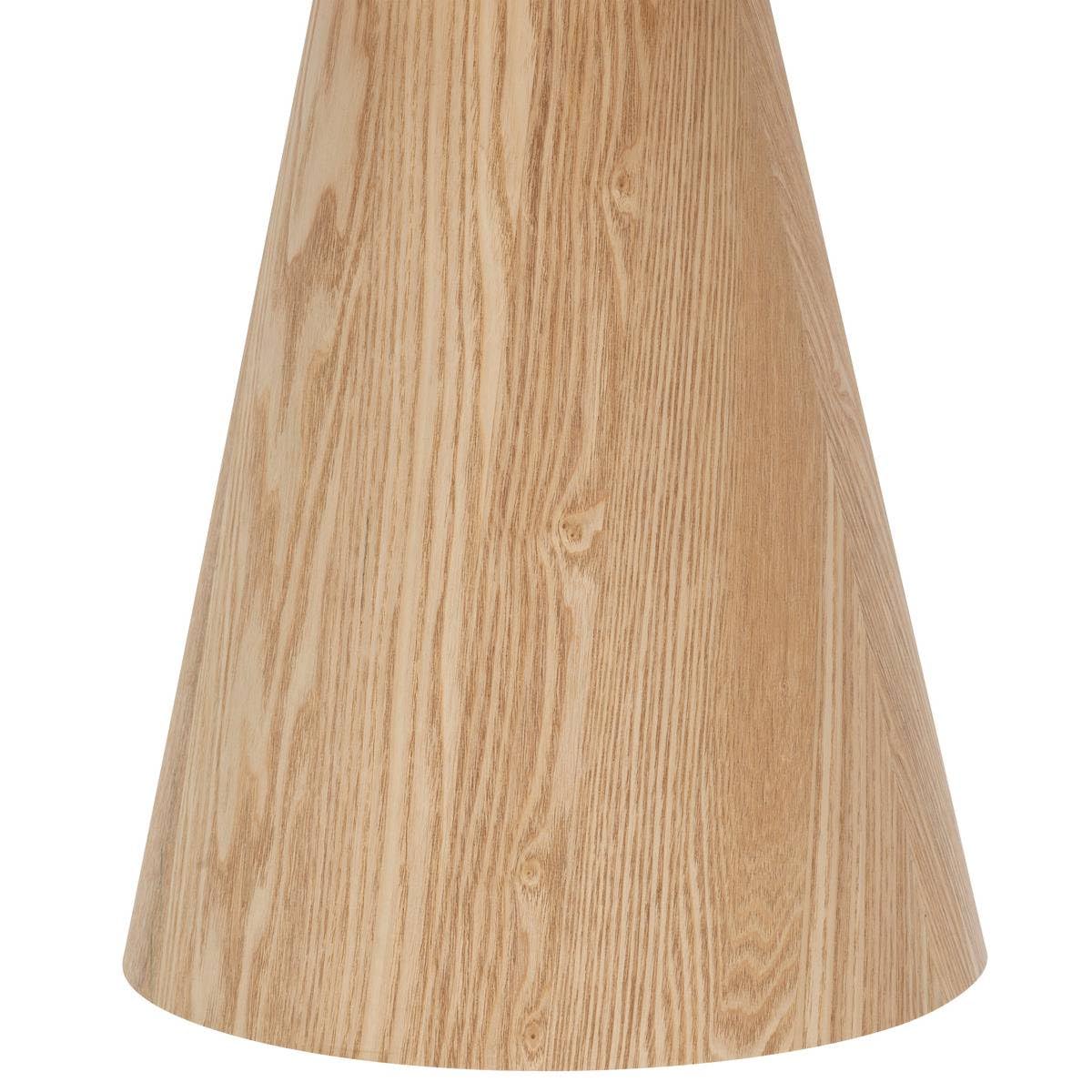 Atmosphera - Table d'Appoint Hercyna, Acier et Bois, D 40 x H 42 cm, Plateau Rond avec Rebords - pour Salon, Chambre, Bout de Canapé