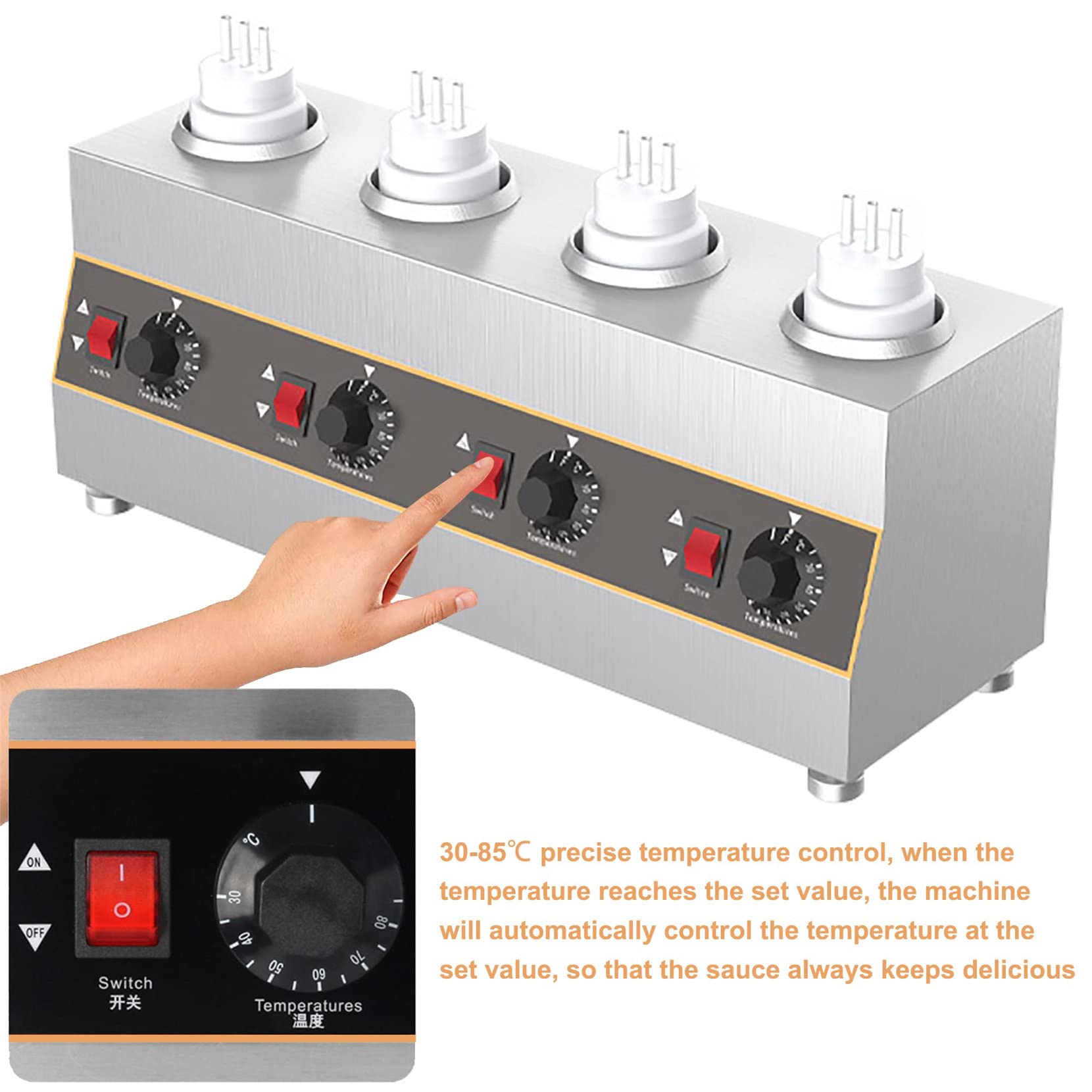 Amazon.com : JINTAOMA Commercial Electric Sauce Warmer, Jam Heat