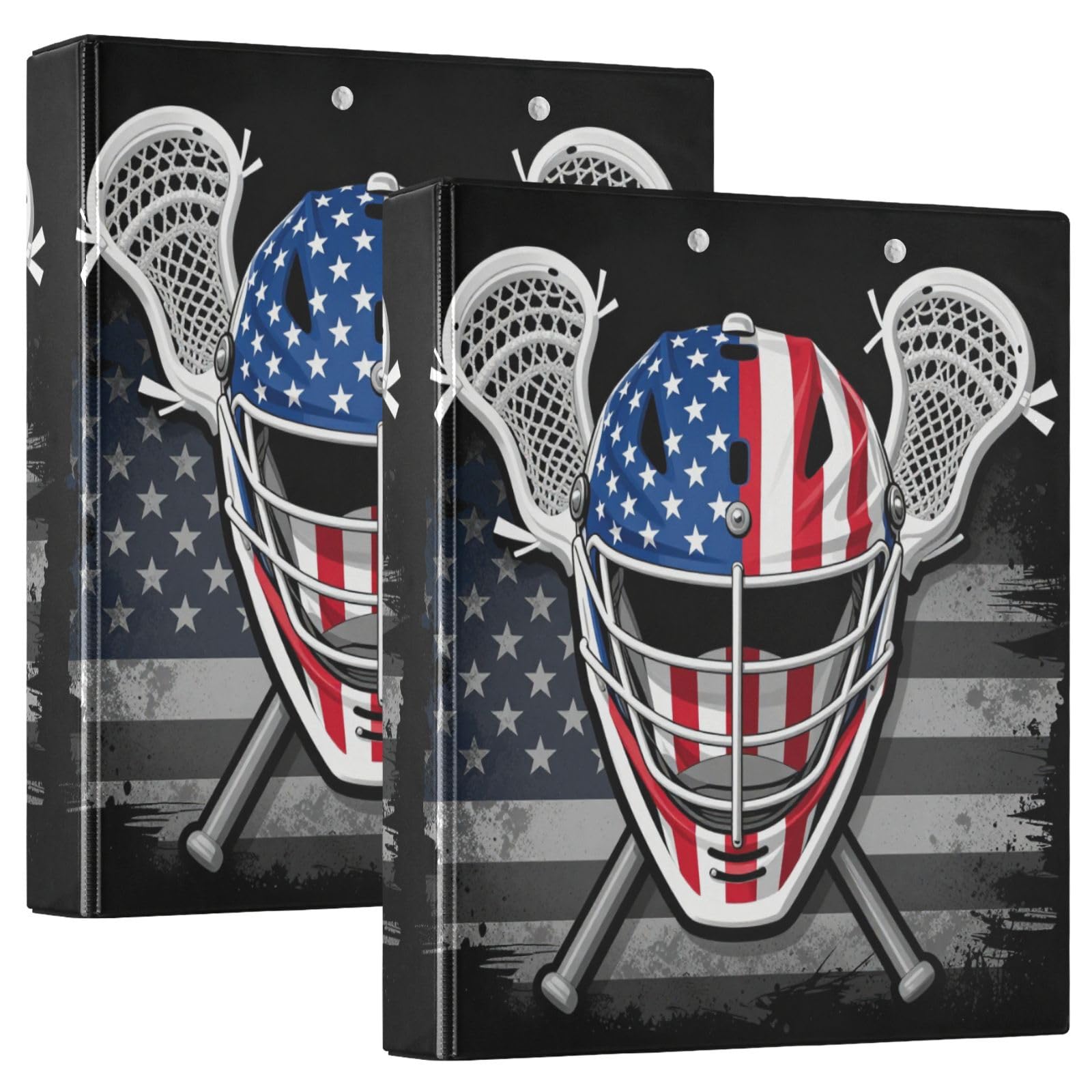 Raccoglitore con portablocco integrato bandiera americana Lacrosse