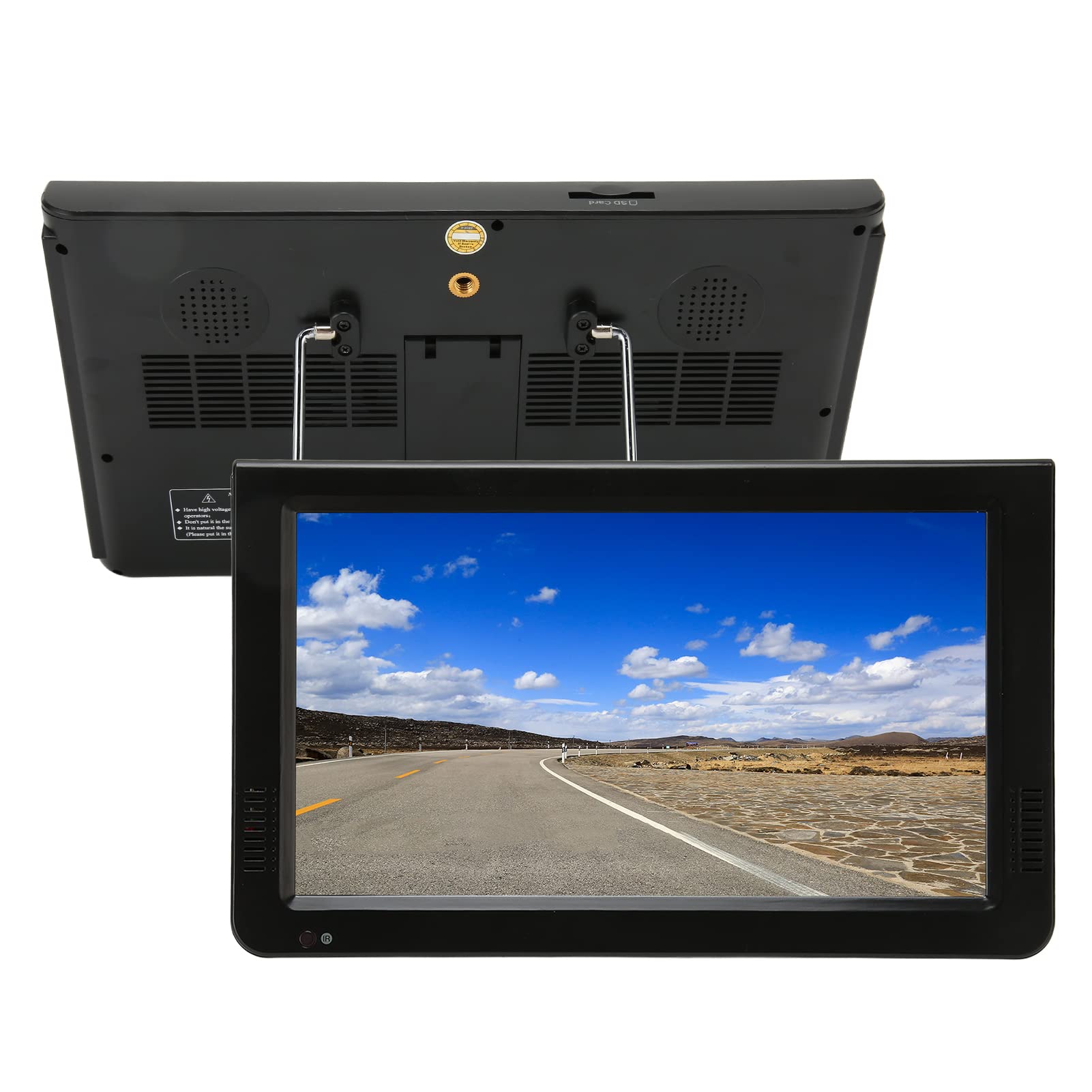 TV Digitale Portatile da 10 Pollici, TV LED con Schermo ISDB TFT HD per Auto, Roulotte, Cucina All'aperto, Lettore Multimediale con Batteria Integrata, Supporto USB/scheda di