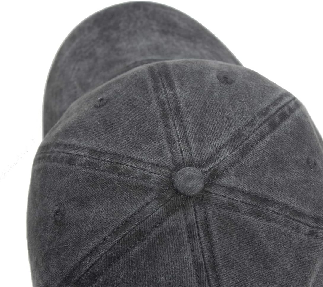 HH HOFNEN Men Women Washed Distressed Twill Cotton Baseball Cap Vintage Adjustable Dad Hat - Image 3