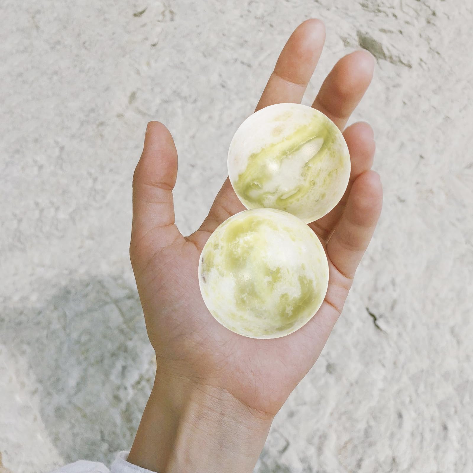 Bolas de Masaje de Jade de Lantian, Juego de 1 Pieza