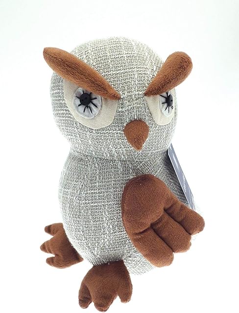 COUNTRY CLUB Owl Door Stop Novelty Freestanding Weighted Home Office New, Brown, One Size