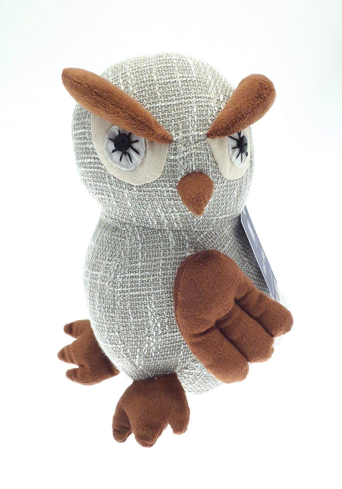 Country Club Owl Door Stop Novelty Freestanding Weighted Home Office New, Brown, One Size