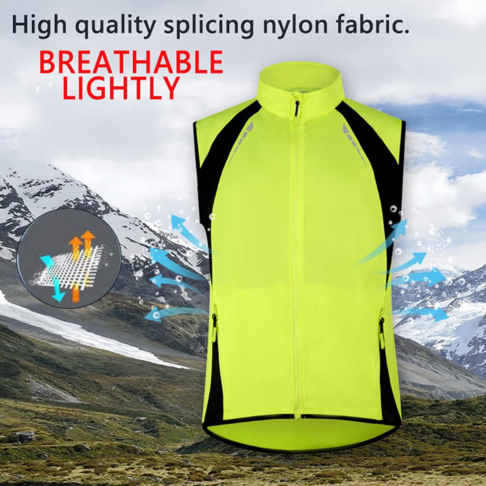 ARMAAN Fahrradjacke 2-in-1 - Wasserdichte Laufjacke Mit Abnehmbaren Ärmeln