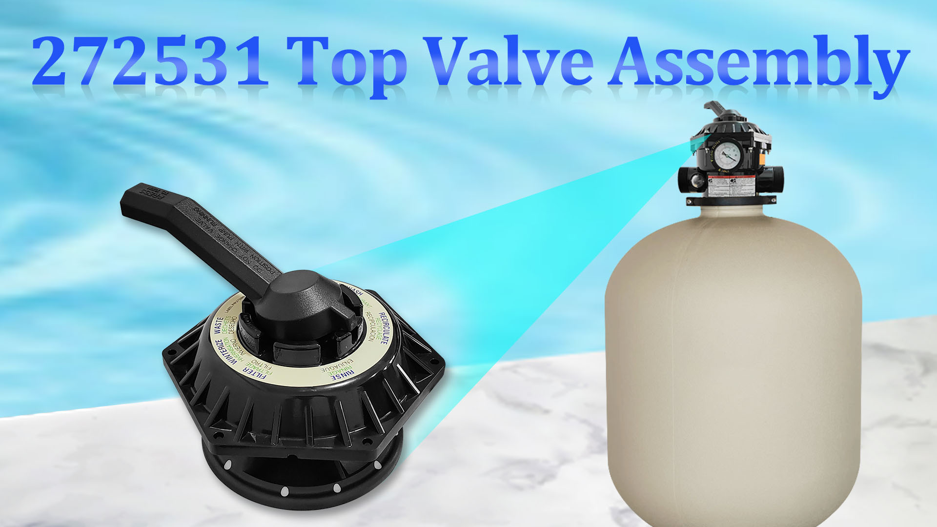 Amazon.com: 272531 6-way Multiport Top Valve Compatible with