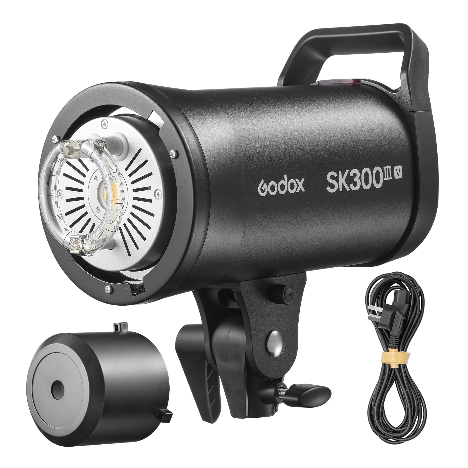Godox SK300IIIV 300 Ws Studioblitzgerät, 10 W LED-Einstelllampe, 2,4-GHz-Funk-X-System, Bowens-Halterung, 5600 K Farbtemperatur, für Porträt- und Produktfotografie (Godox SK300IIIV)