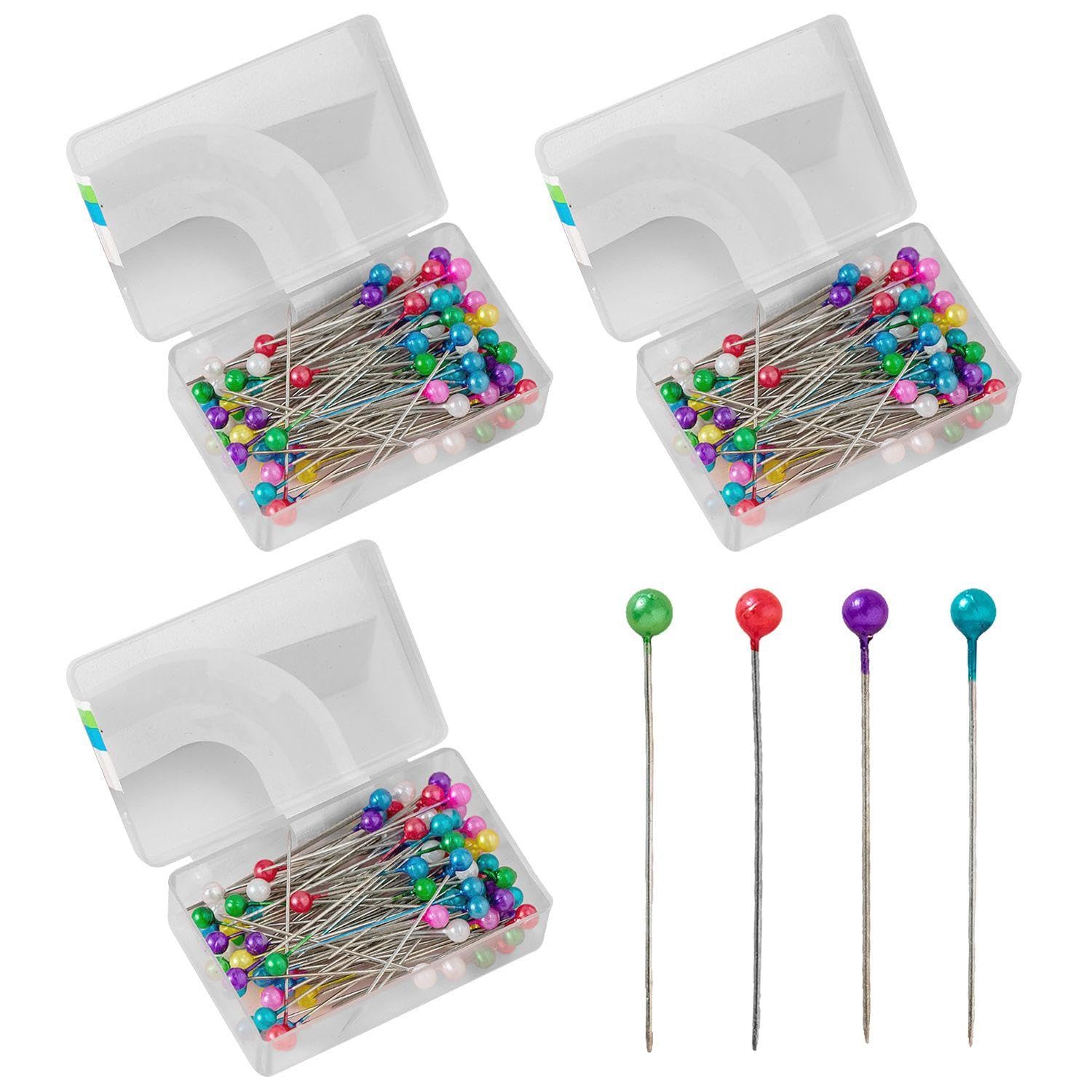 RNFKSU 300 Pieces Of Color Fixed Needles, Special Needles For Plastic Tailors, Diy Hand-Cut Positioning Needles, Suitable For Clothing Tailoring Production.