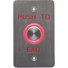 6610E 6610E Halo-Lighted Piezo Request to Exit Push Button