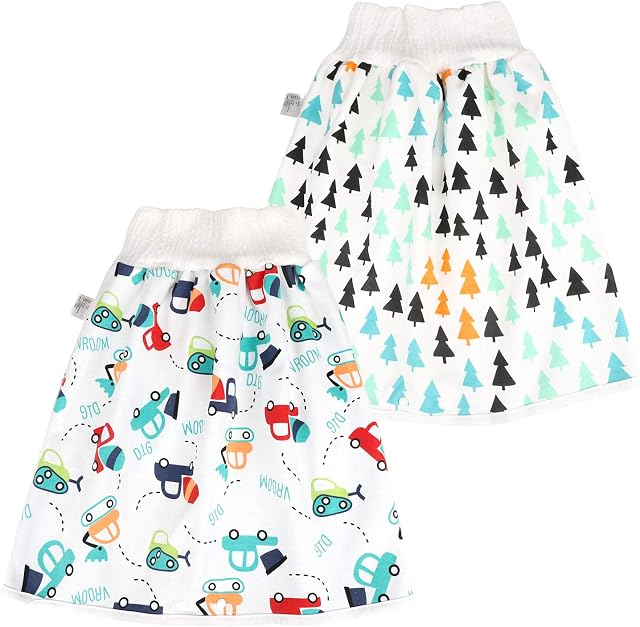 AolsteCell Baby Diaper Skirt, Baby Boy's Girls' Training Skirt, Reusable Training Skirt for Good Sleep
