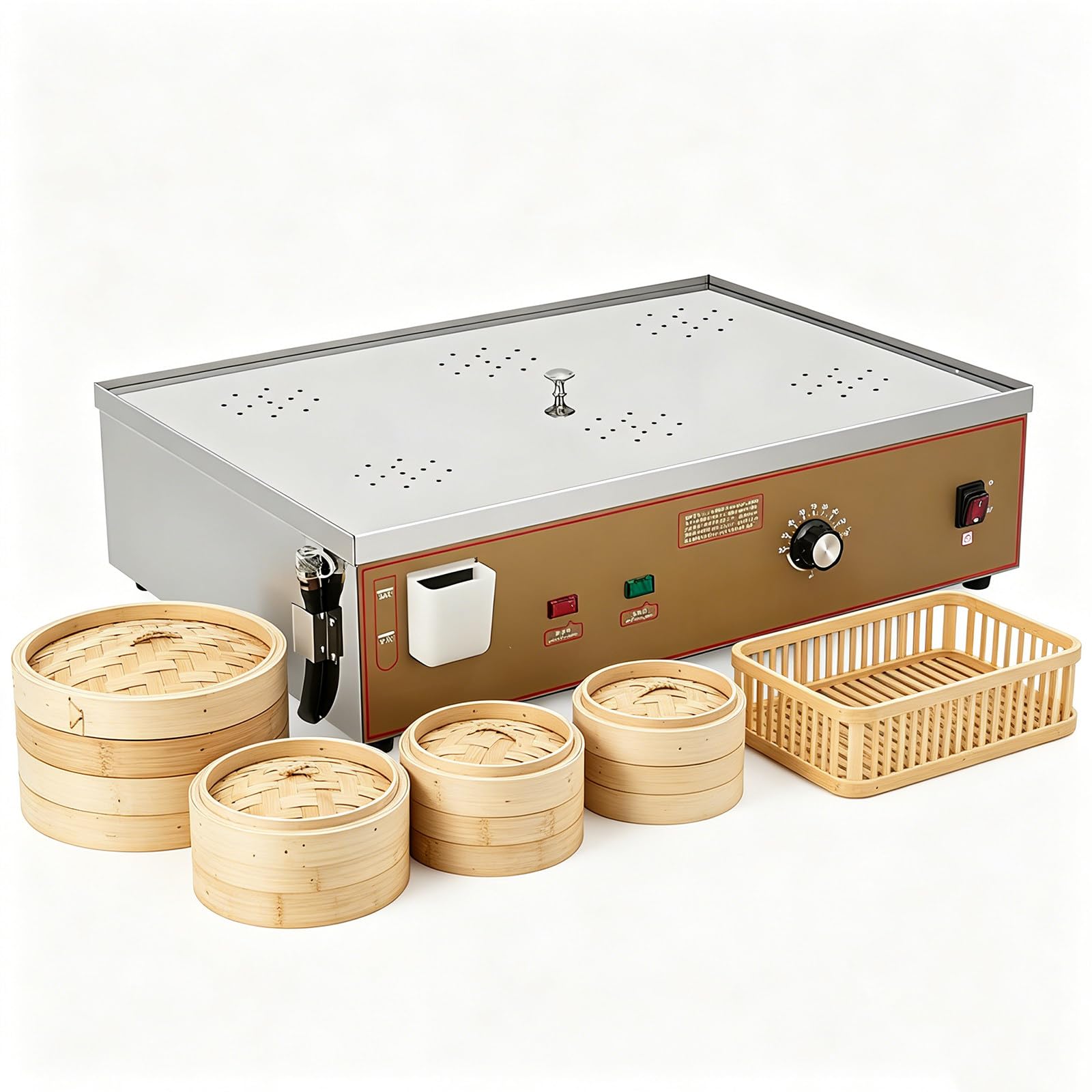 Beachtiful Dim Sum Electric Steamer, Commercial Electric Steamer 6holes