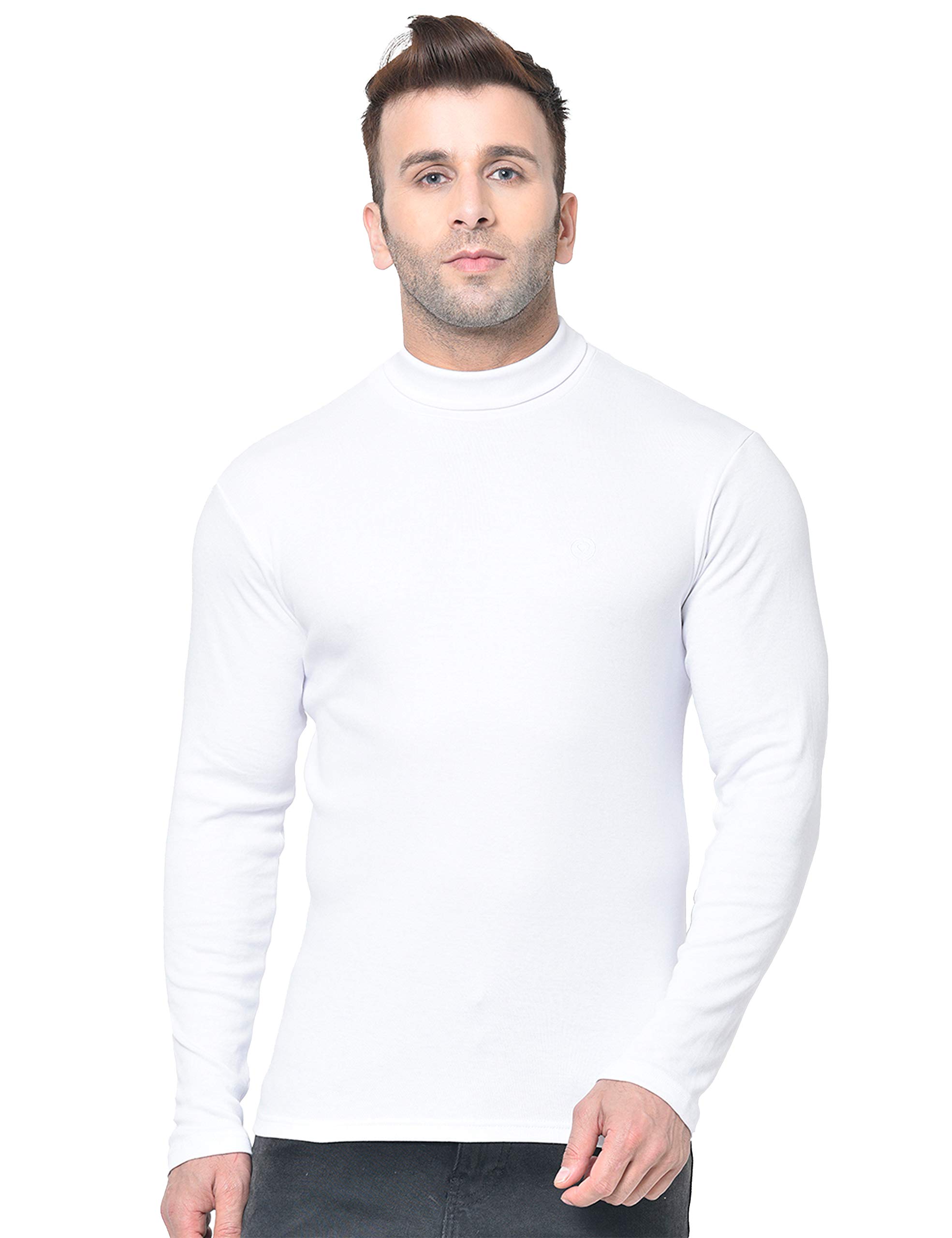 Sponsored Ad - Men's Winter Wear Cotton High Neck Full Sleeves Regular Fit T-Shirt
