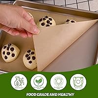 Vista 3 de WMKGG 200 piezas de papel pergamino sin blanquear para hornear, hojas de papel pergamino precortadas de 9 x 13 pulgadas para cocinar, asar a