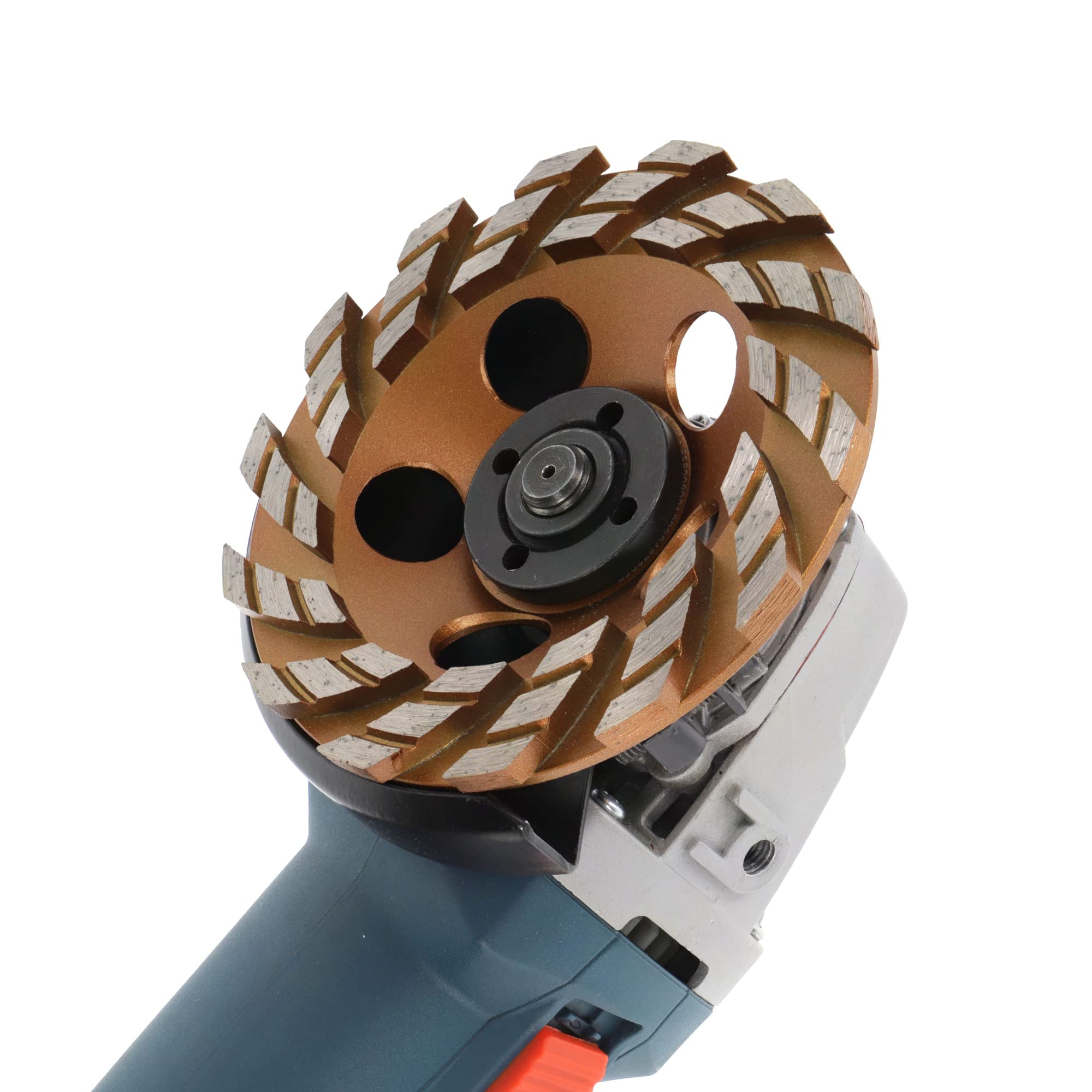 PRODIAMANT Premium Diamant-Schleiftopf 125 mm x 22,2 mm Diamantschleifteller TurboSpeed+ für Beton, Mauerwerk, Stein