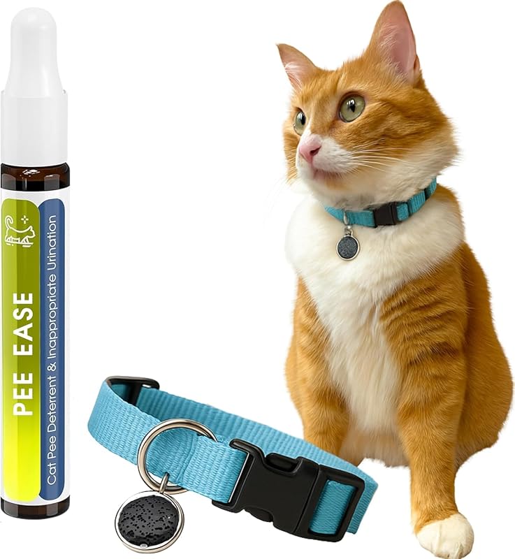 Coleira para Gatos com Pingente de Rocha Vulcânica e Óleo Essencial ROLLERPAWSTER