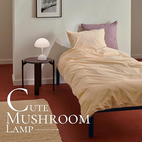 Miniatura 6 de ONEWISH Lámpara de mesa inalámbrica-Lámpara táctil regulable, funciona con pilas recargable, para el hogar al aire libre (blanco)