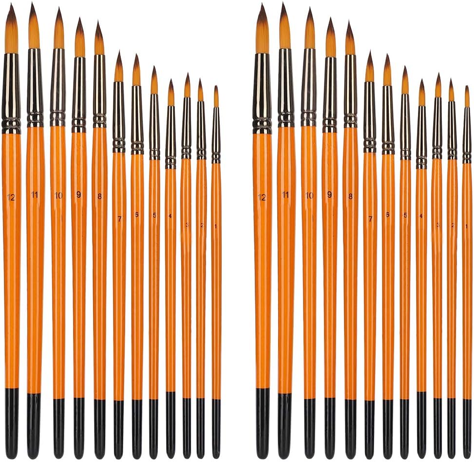 Artist Brushes Black Tail Two Color Supplies Student Set 2 Sets Nylon Tool Watercolor Mao Jianfeng Double Color