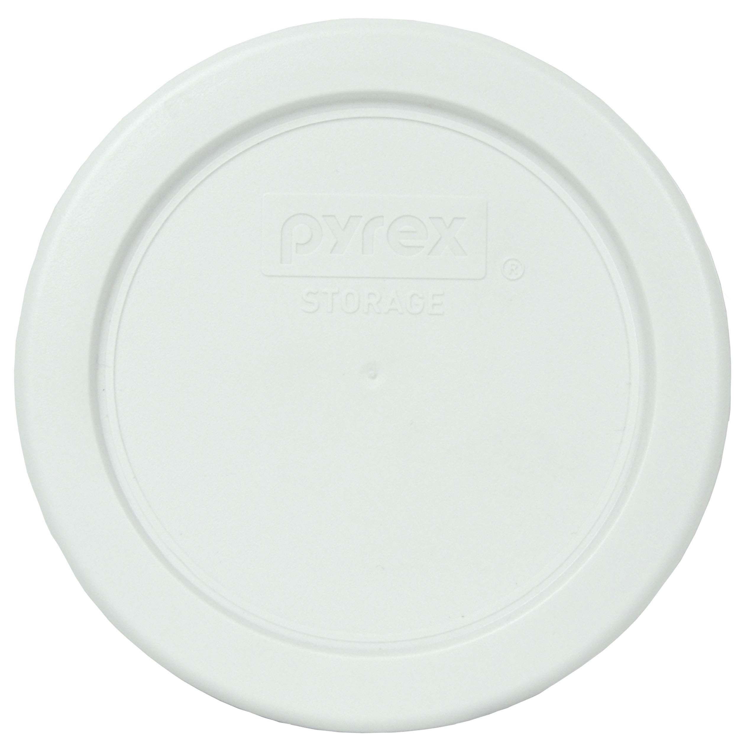 Pyrex (4) bols en verre 7202 et (4) couvercles blancs Pyrex 7202-PC