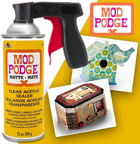 Miniatura 2 de Mod Podge - Sellador acrílico en aerosol mate, paquete de 2 unidades, pintura mate de revestimiento transparente, pulverizador de lata de aerosol