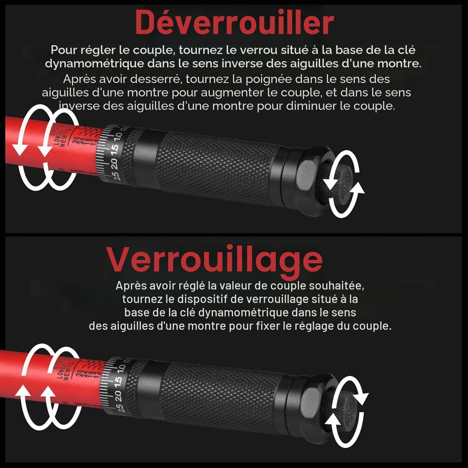33 Pièces Set de Clés Dynamométriques - 72 Dents, Acier Cr-V, avec Clés 1/2" & 3/8" & 1/4" : 20-230 Nm, 10-140 Nm, 2-24 Nm - Adaptateurs, Douilles, Rallonges - pour Auto, Moto, Vélo, Camion