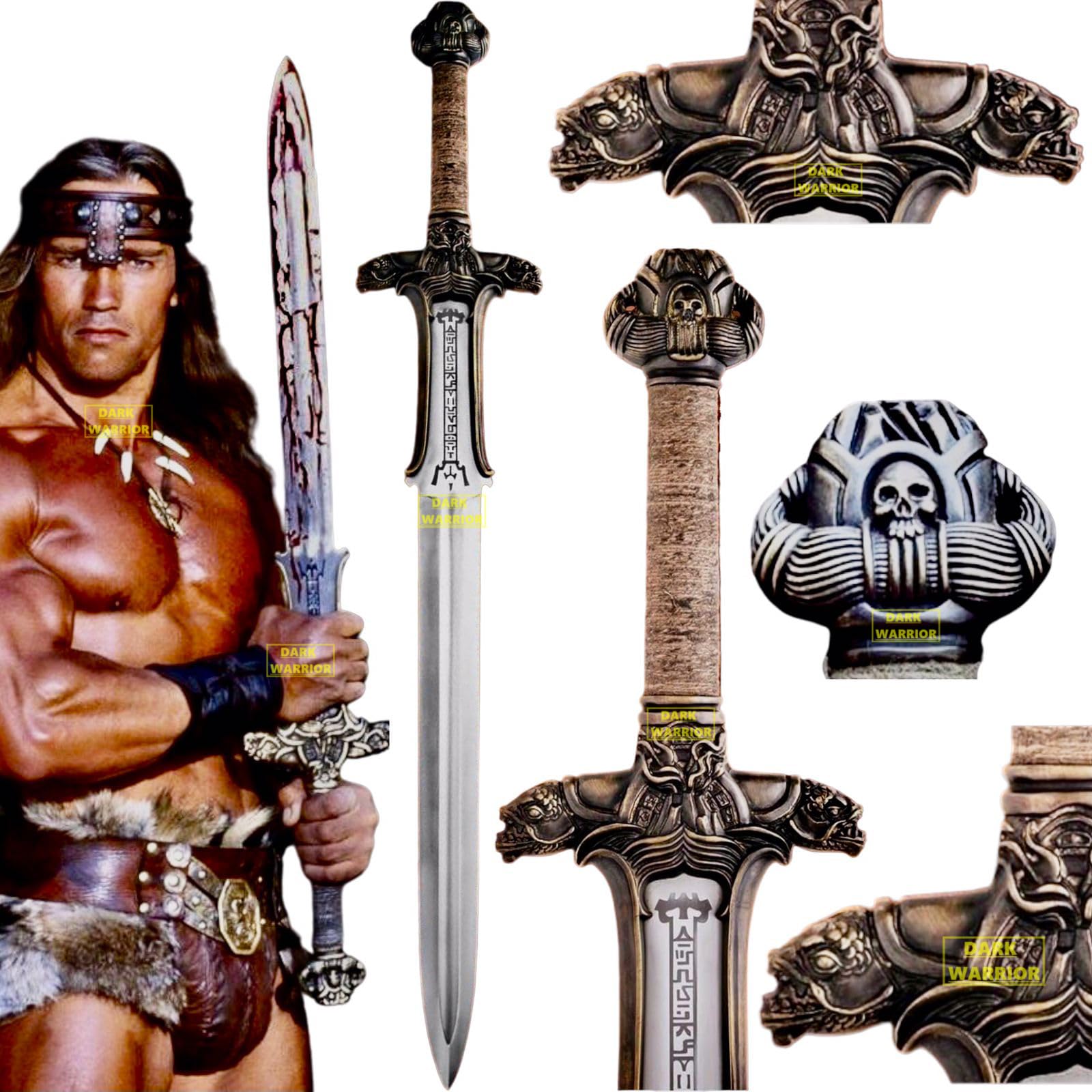 Amazon.com: Handmade Conan Atlantean Sword 1095 Carbon Steel Brass