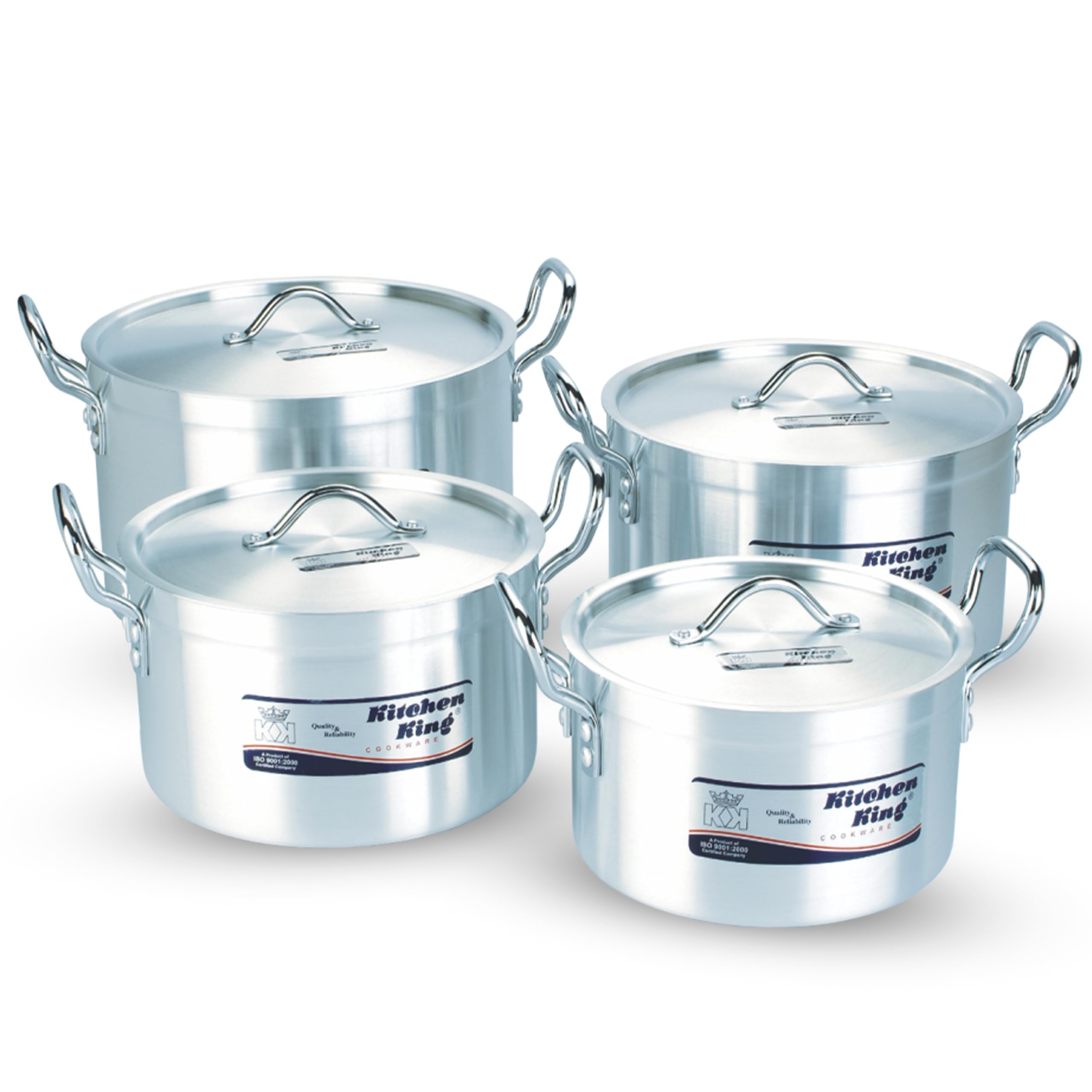 ROYDX - Set di 20 pentole a tre strati in acciaio inox, pentole e padelle in acciaio inox 18/10 con manico staccabile, senza PFOA, per tutti i fornelli, salva-spazio adatto al forno