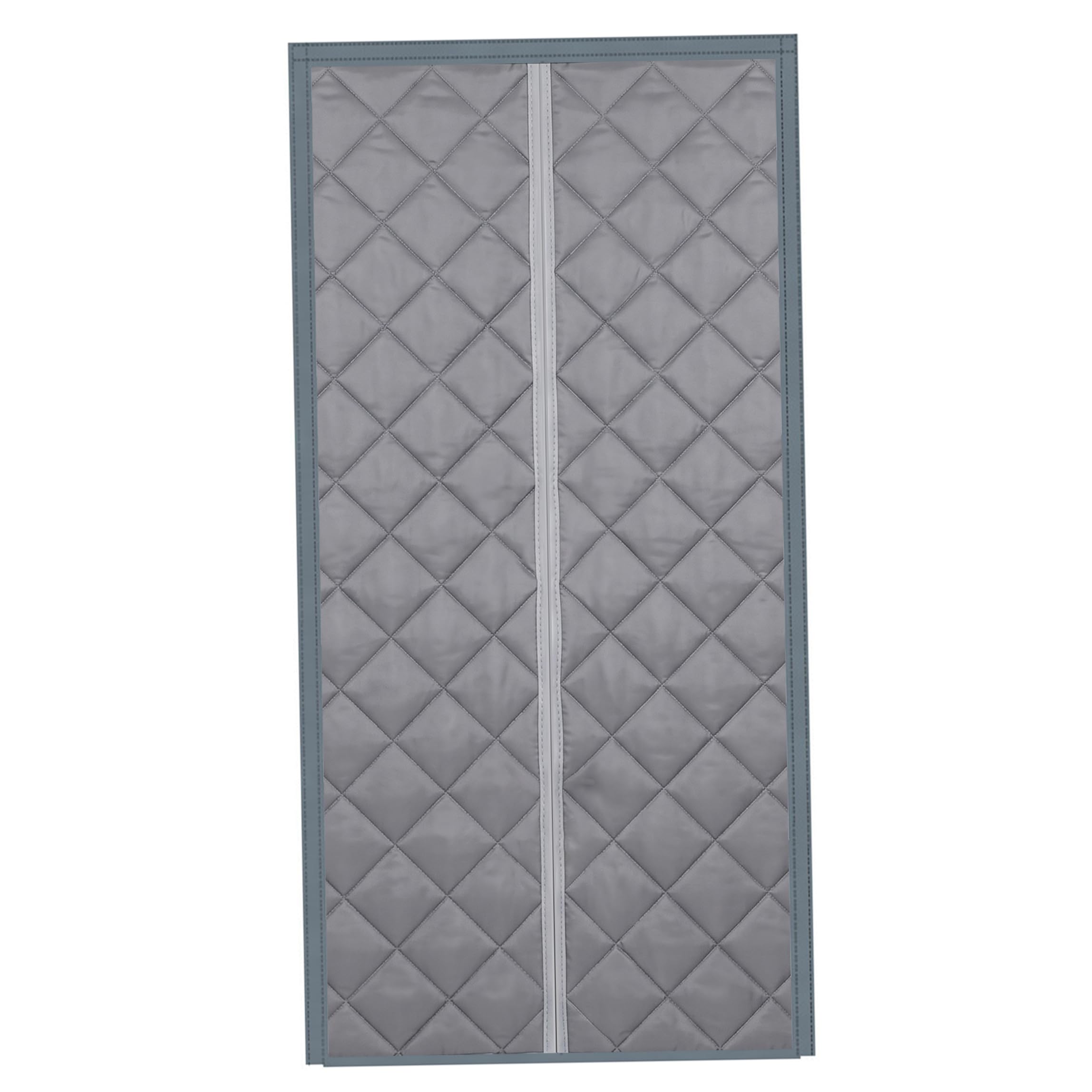 Ngbbby Temporary Door, Door Insulation Magnetic Doorway Curtain Auto-Closing Thick Insulated Temporary Curtain, Gray, 27.6 X 78.7 Inch, doorway