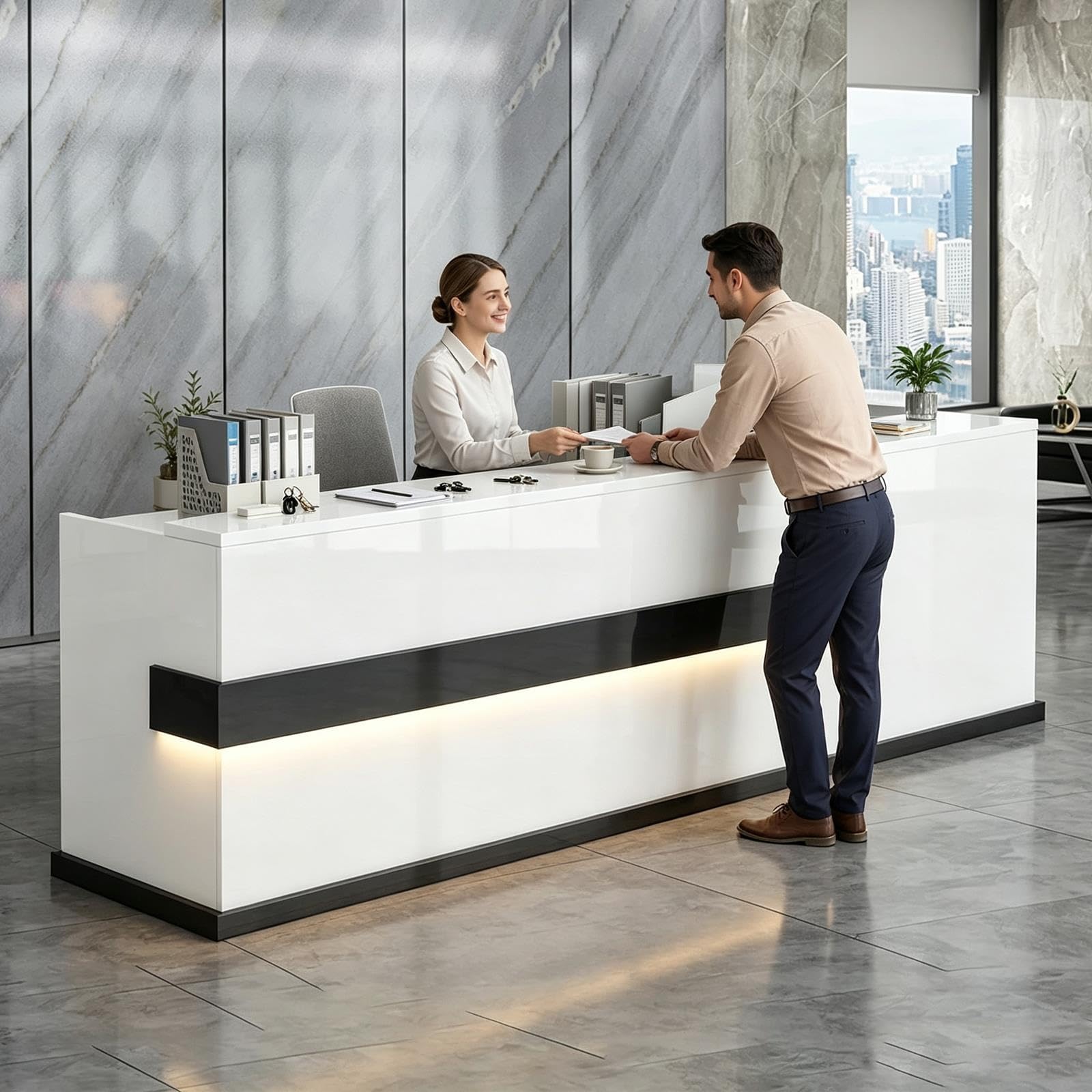 Bancone Reception Banco Accoglienza per Centro Estetico Hotel