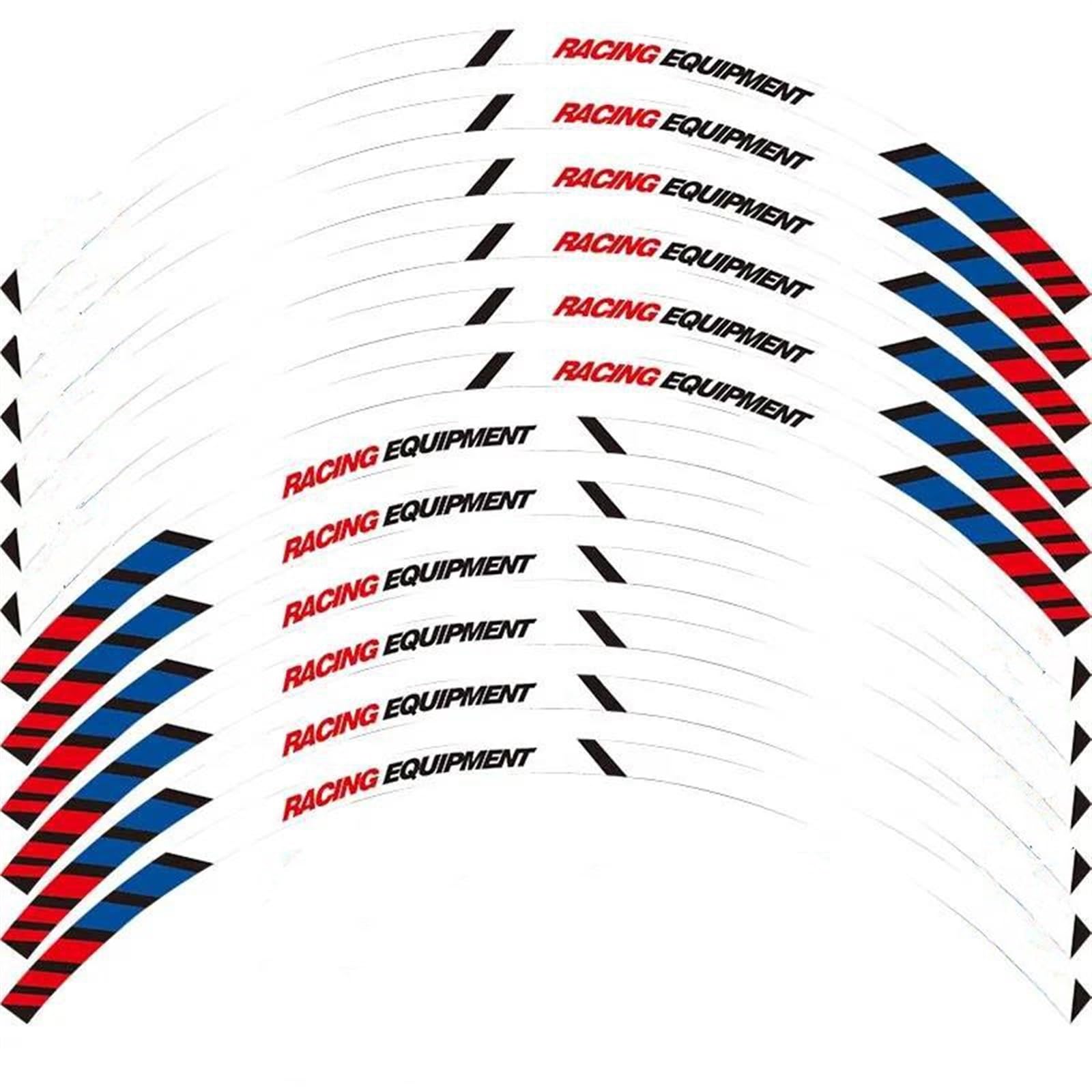 Stickers 1 Set of Motorcycle Wheel Stickers Stripes Reflective Rim for HRC CBR250RR CBR400RR CBR600RR CBR1000RR(Style 2)